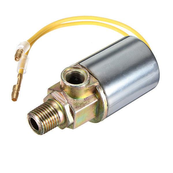 2x 12V 24V Train Truck Air Electric Solenoid Valve Heavy Duty 1/4" Chrome