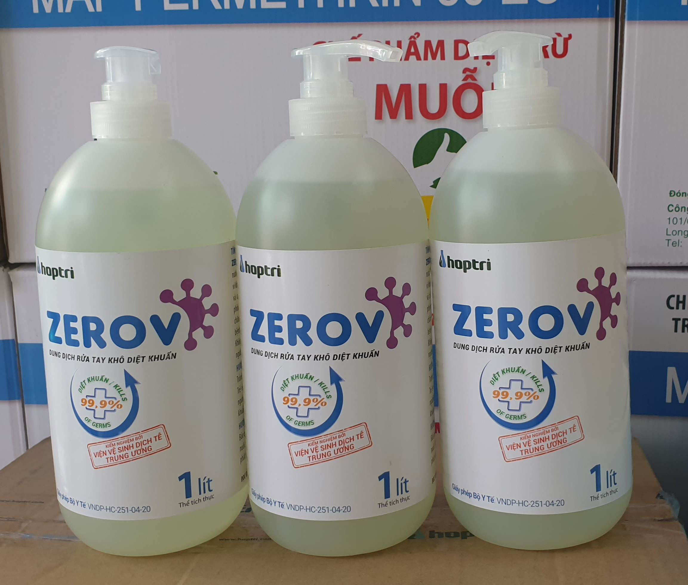 Dung dịch rửa tay khô Diệt khuẩn ZeroV