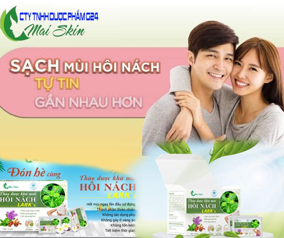 Bột Thảo dược khử mùi hôi nách, hôi chân,mồ hôi tay chân LARK'S