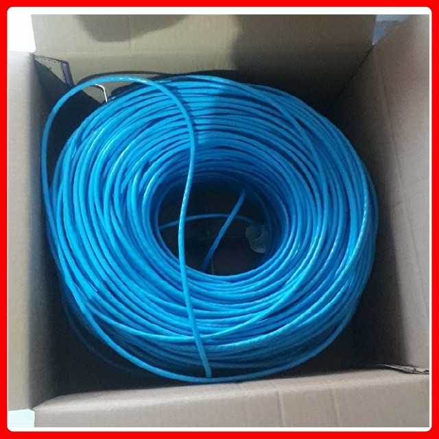 Cap Mạng VP-Link VSP-0907 Cat 6E UTP 100M/305M Lõi Chữ Thập Dây Cáp Xanh - Hàng Chính Hãng