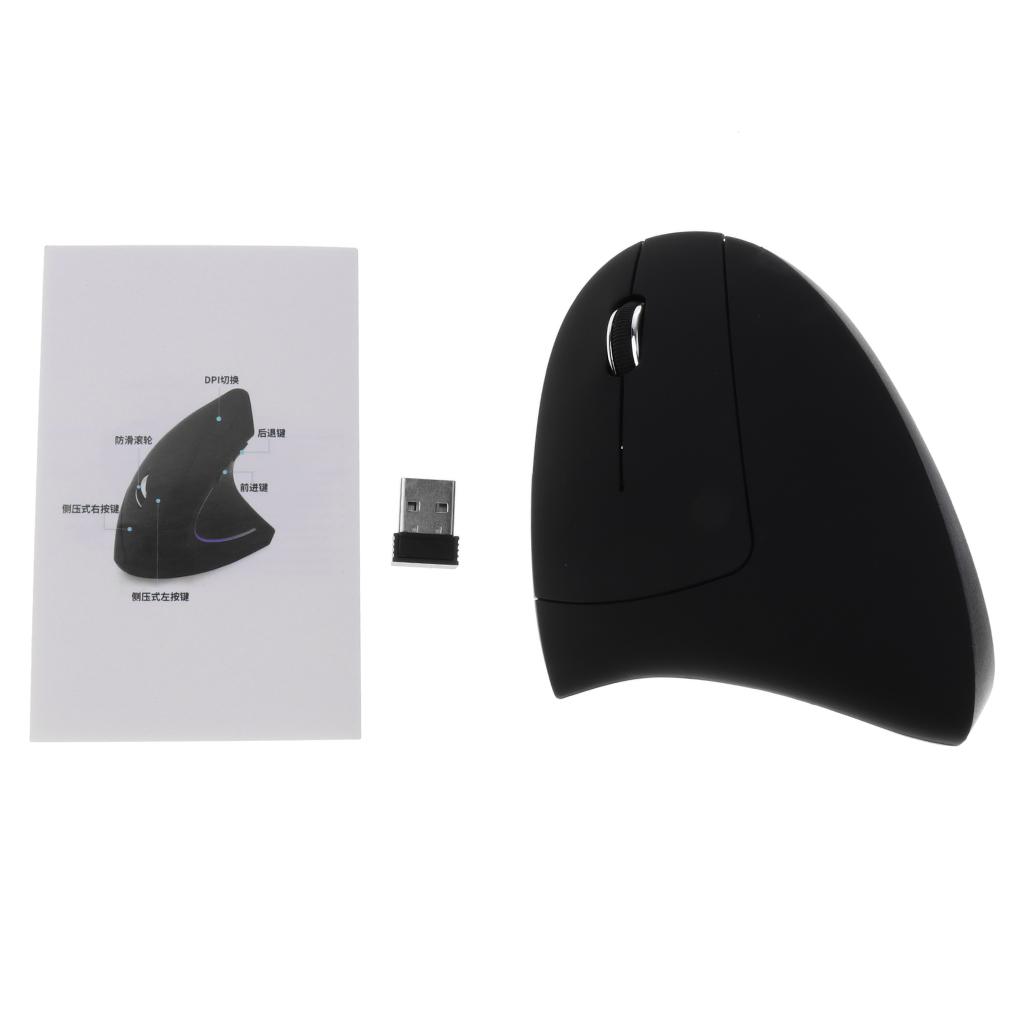 6D 2.4G Wireless Optical Gaming Mouse 1600DPI Ergonomic Design Vertical Mice