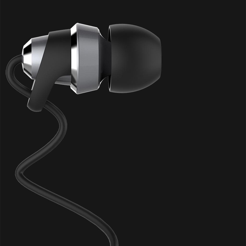 Universal In-Ear Headphones Wired Earbuds Heavy Bass Earphones Headset Black