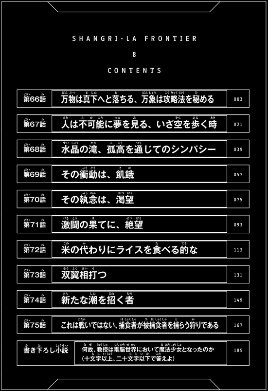 Shangri-La Frontier 8