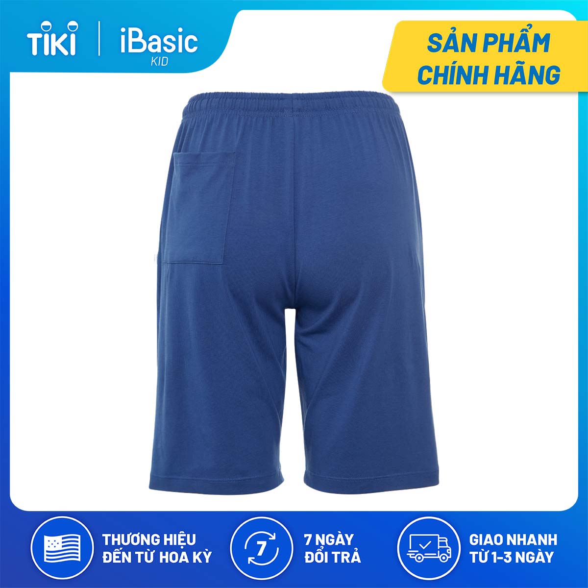 Bộ áo thun cotton mặc nhà bé trai tay ngắn hình in iBasic HOMB007T và quần HOMB007B