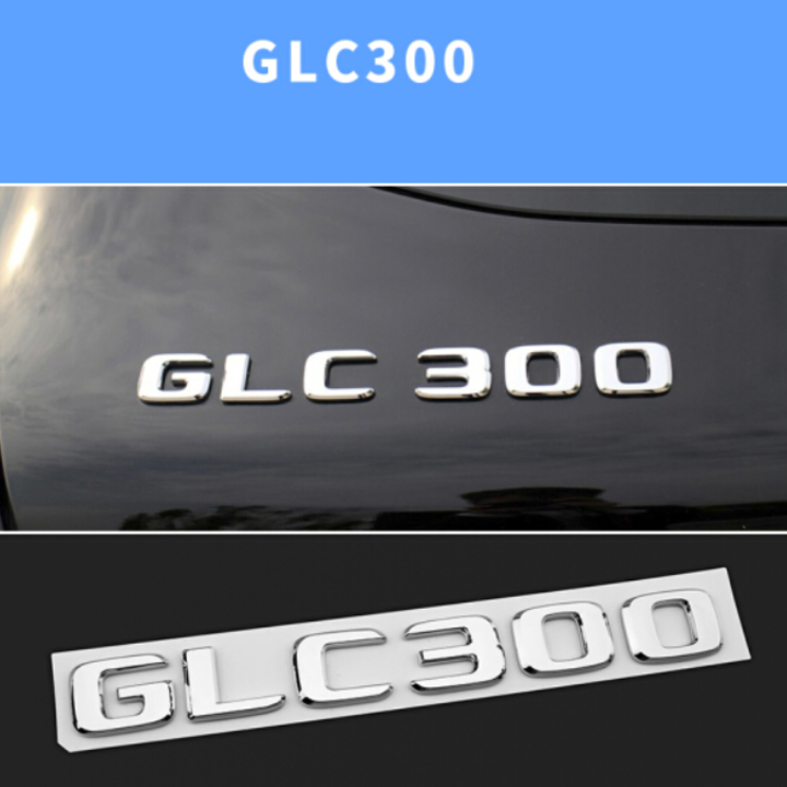 Decal tem chữ GLC300, GLC250, GLC200 dán đuôi xe ô tô Mercedes