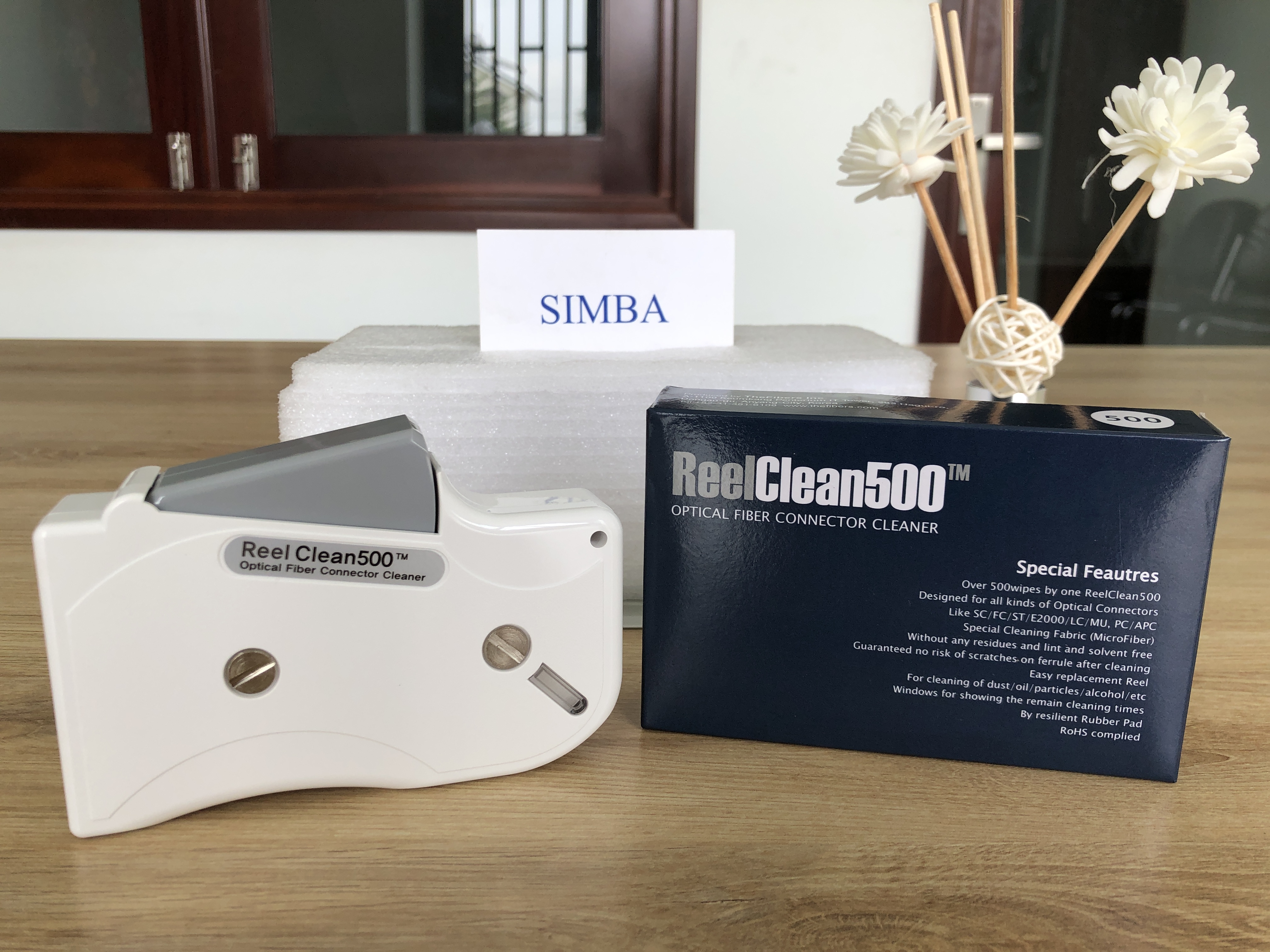 Dụng cụ kiểm tra và lau đầu nối quang, Model: ReelClean 500, The Fibers- Korea