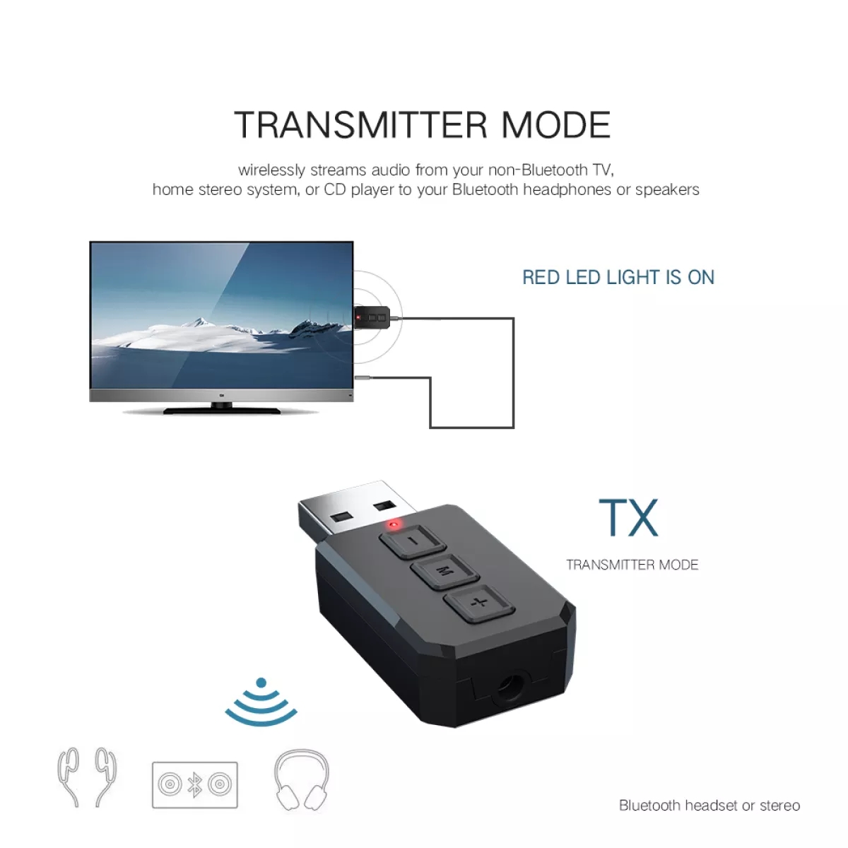 USB Bluetooth 5.0 Bộ Thu Phát Âm Thanh Rảnh Tay Mini Bộ Phát Không Dây Có Mic AUX RCA Giắc Cắm Âm Thanh Nổi 3.5MM Cho Máy Vi Tính TV Xe Hơi Tặng chọc sim