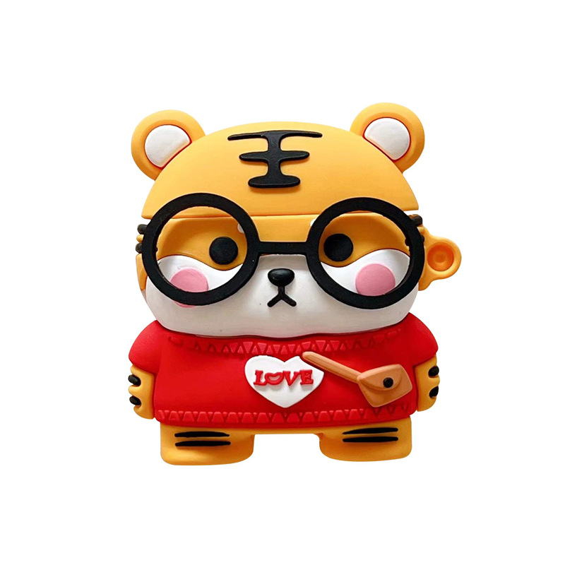 Bao Case Cho Airpods 1&amp;2 / Airpods Pro / Airpods 3 Hình Hổ Con - Hàng Chính Hãng
