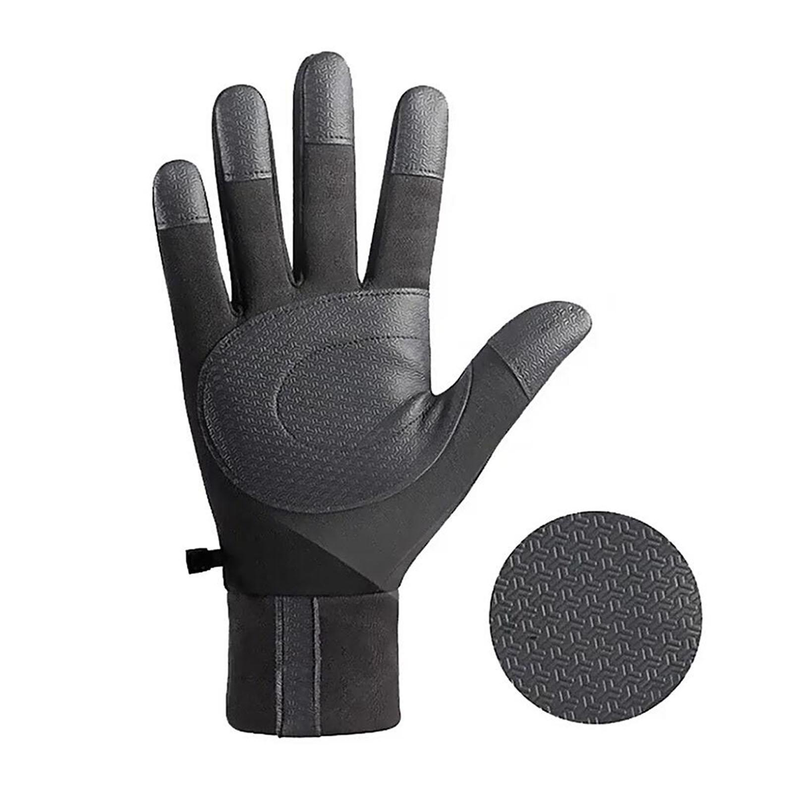 Women Men Winter Gloves Touchscreen Thermal AntiSlip Windproof Waterproof Gloves for Fishing, Driving, Cold Weather, Hiking, Biking