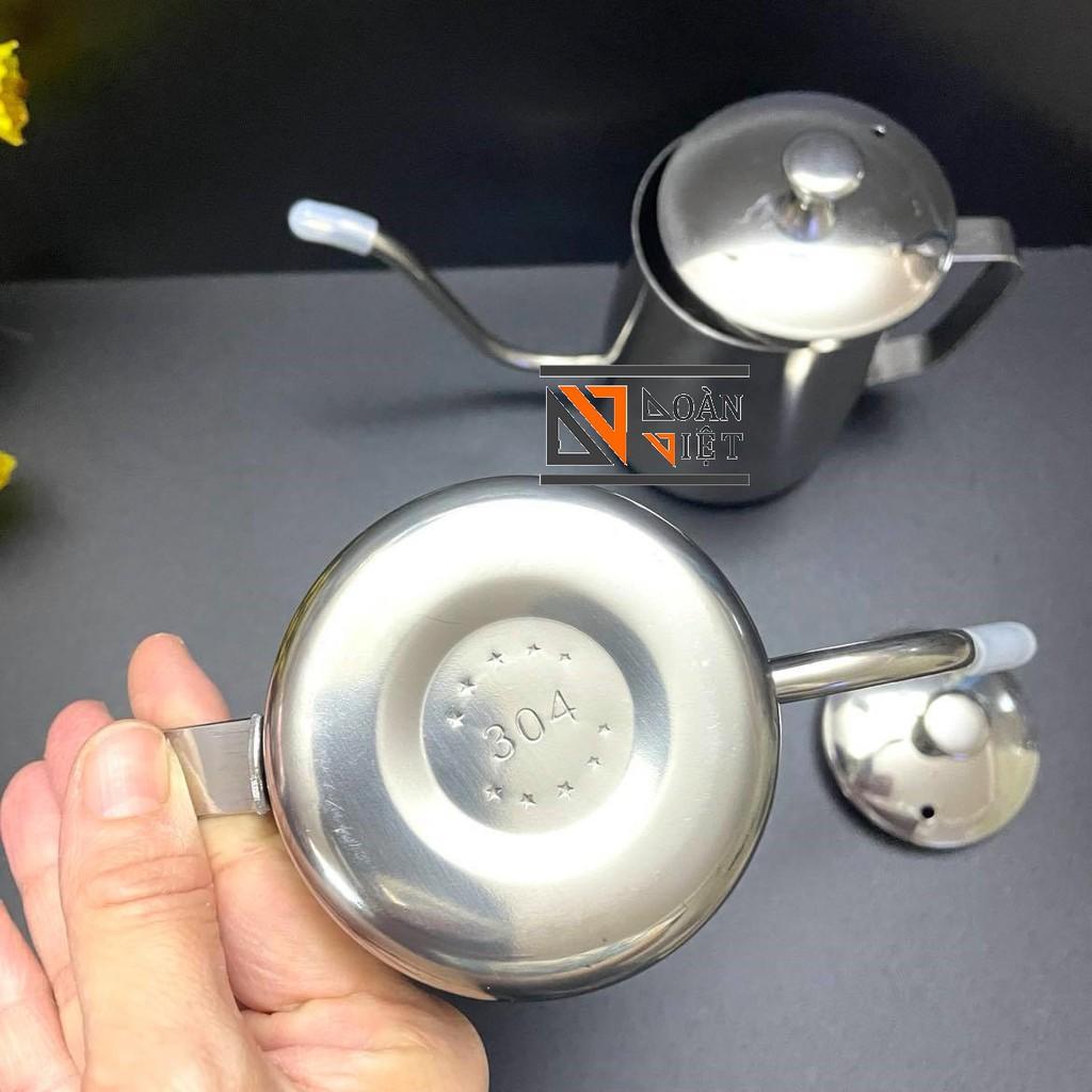 CA RÓT nước , rót trà, BÌNH trà CÓ NẮP - VÒI DÀI INOX SUS 304 CAO CẤP NHIỀU SIZE