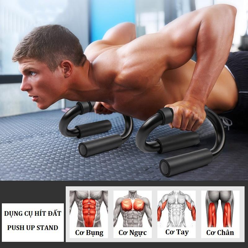 Bộ Dụng Cụ Hít Đất Push UP Stand - Chân Chữ S Tập GYM