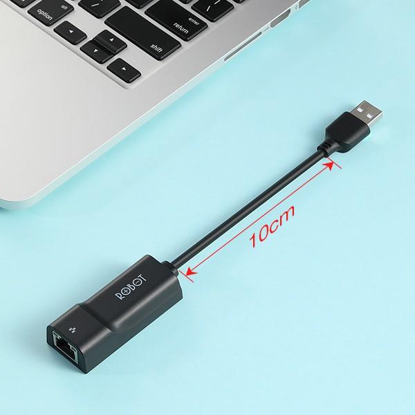 Thiết Bị Chuyển Đổi Ethernet Adapter ROBOT EA10 USB 2.0 to LAN Tốc Độ 10/100Mbps - Hàng chính hãng