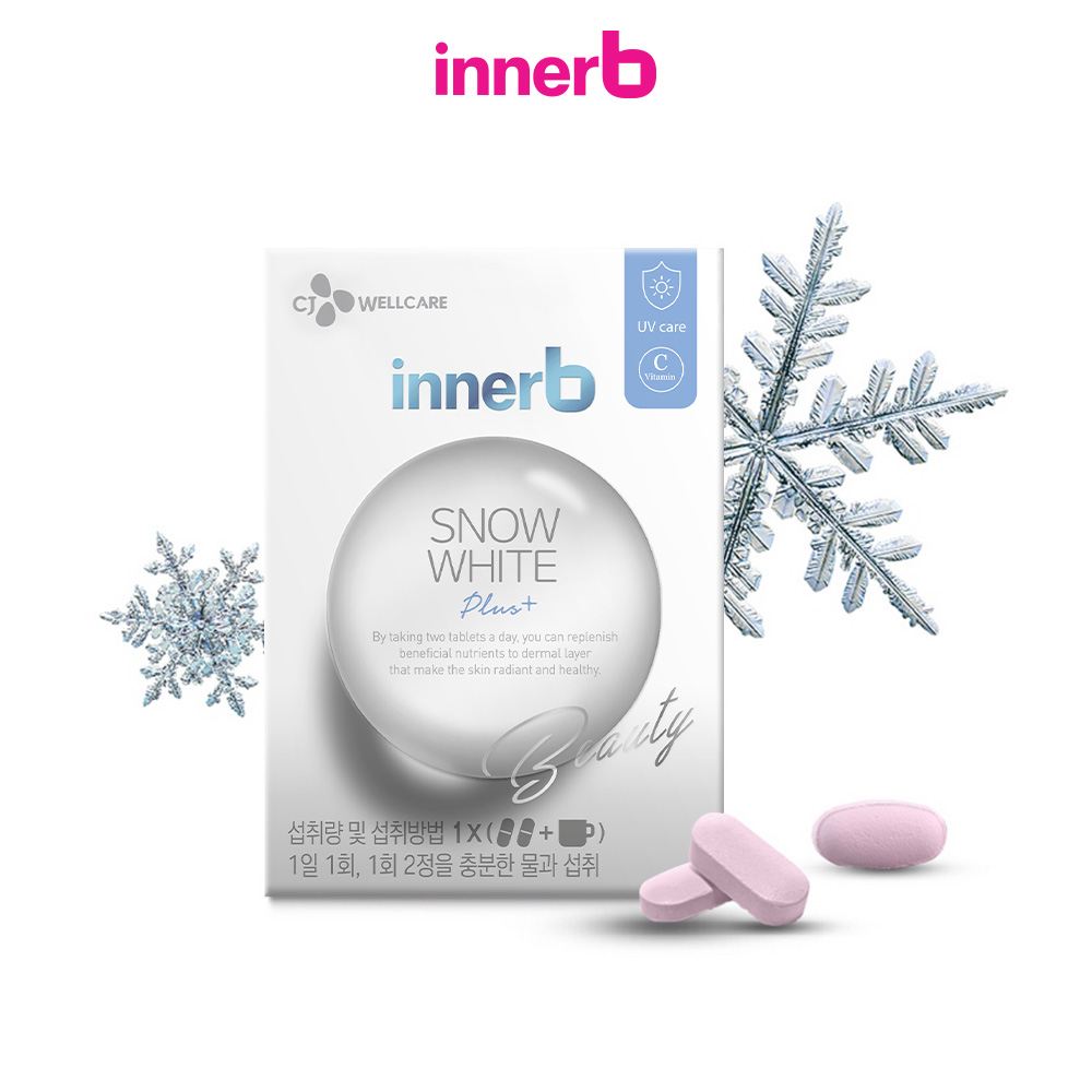 Thực phẩm bảo vệ sức khỏe Viên uống hỗ trợ sáng da InnerB Snow White (28g)