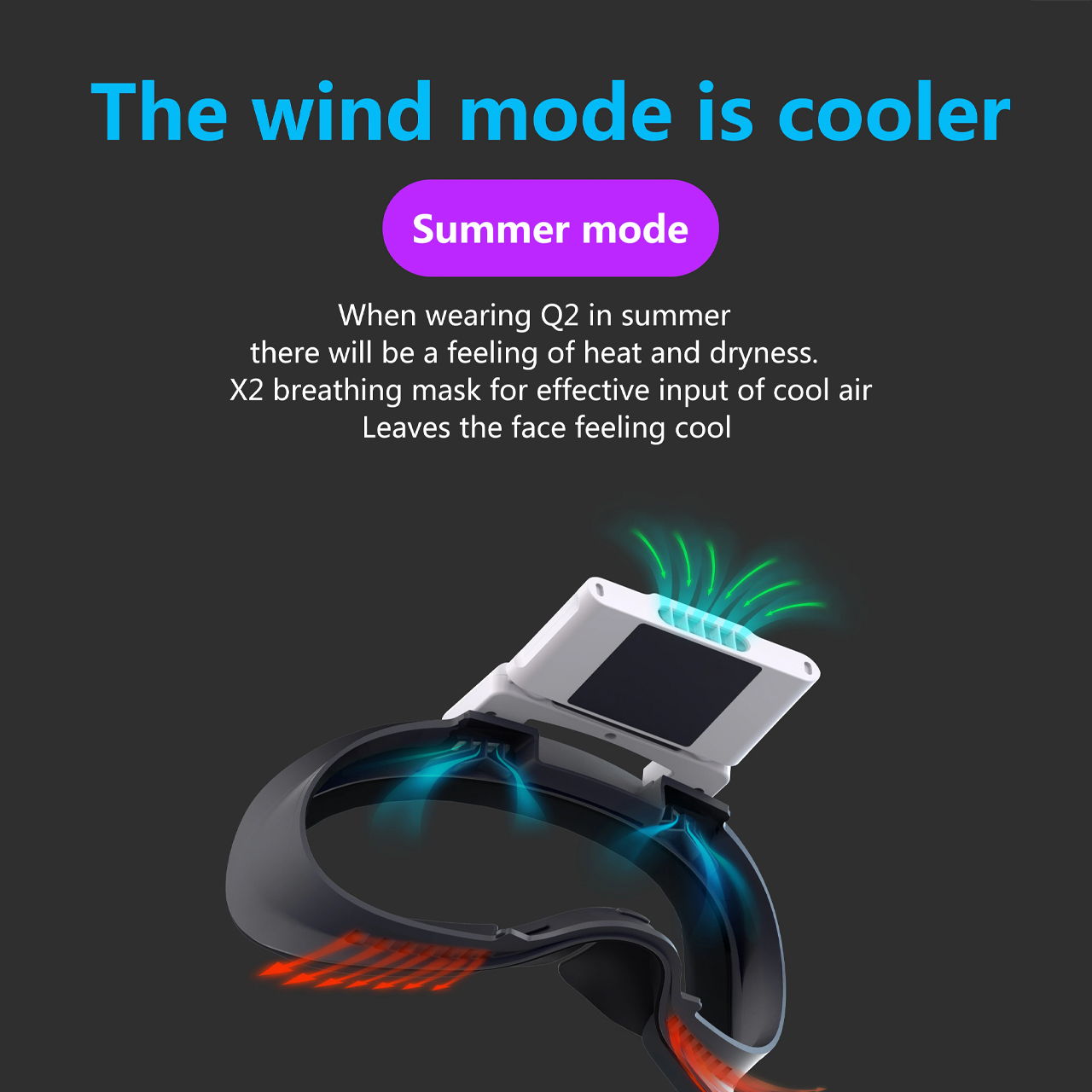 Mặt nạ làm mát FIIT VR X2 giúp giảm nóng mờ sương có nam châm chống rò rỉ dành cho Oculuss Quste2 - hàng chính hãng Vinetteam
