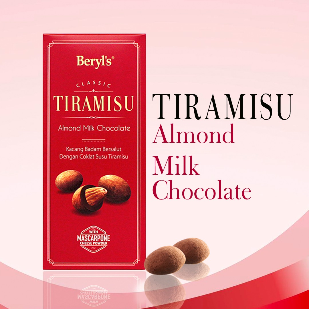 Sô cô la Beryl's Tiramisu Almond Milk Chocolate 180g
