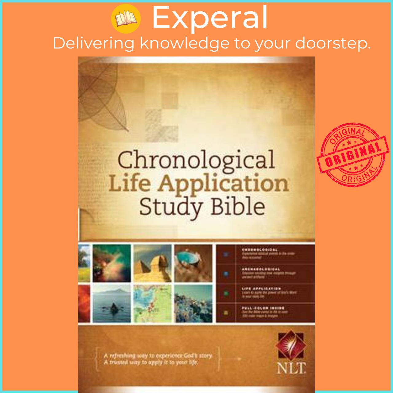 Sách - NLT Chronological Life Application Study Bible by Tyndale (US edition, hardcover)