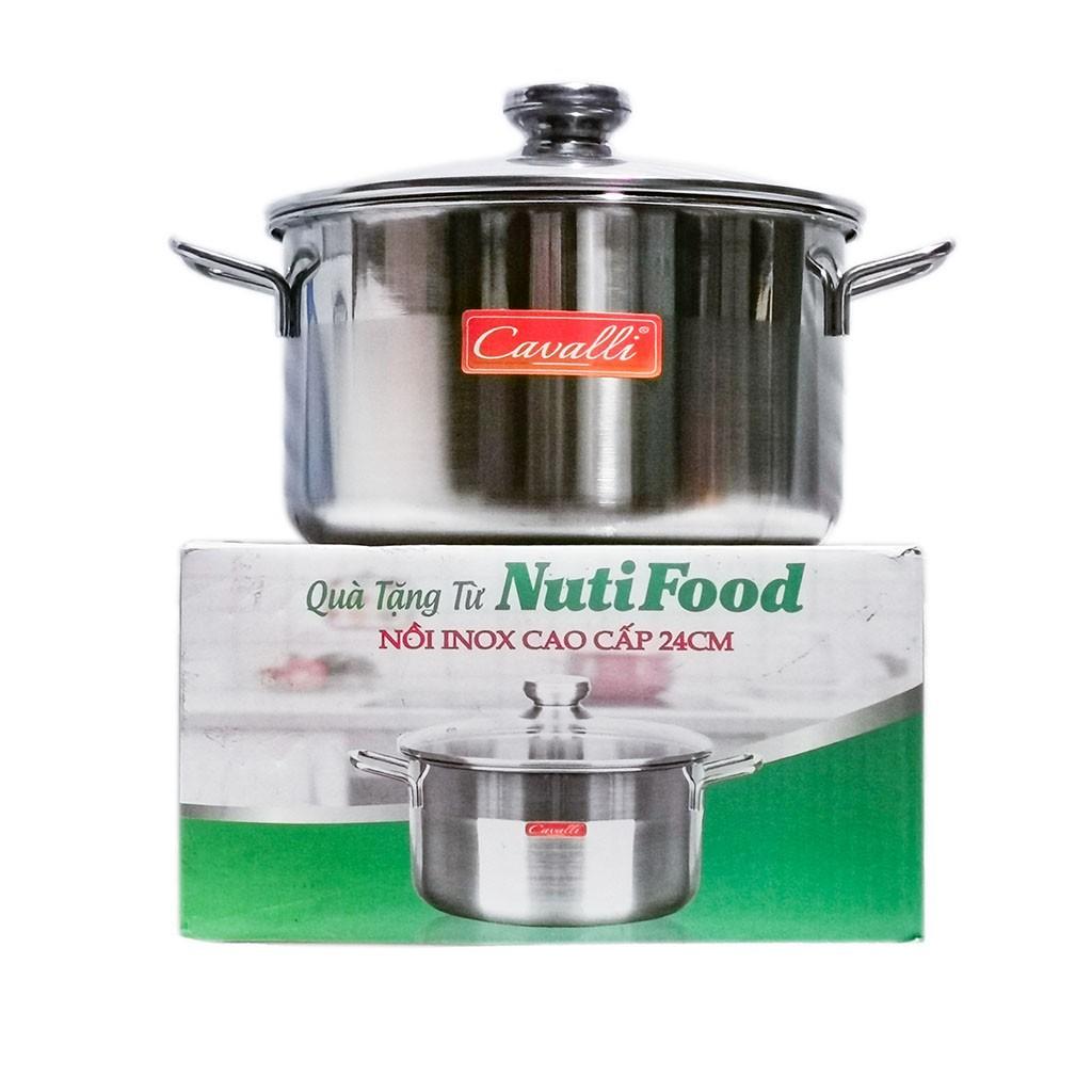 Nồi luộc gà inox 430 30cm nắp kính inox cao cấp - Nồi inox luộc gà dùng được mọi loại bếp