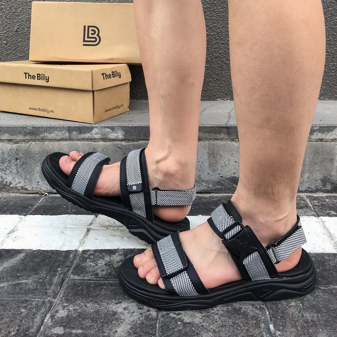 Giày Sandal Nam The Bily Quai Ngang - Màu Trắng BL03T