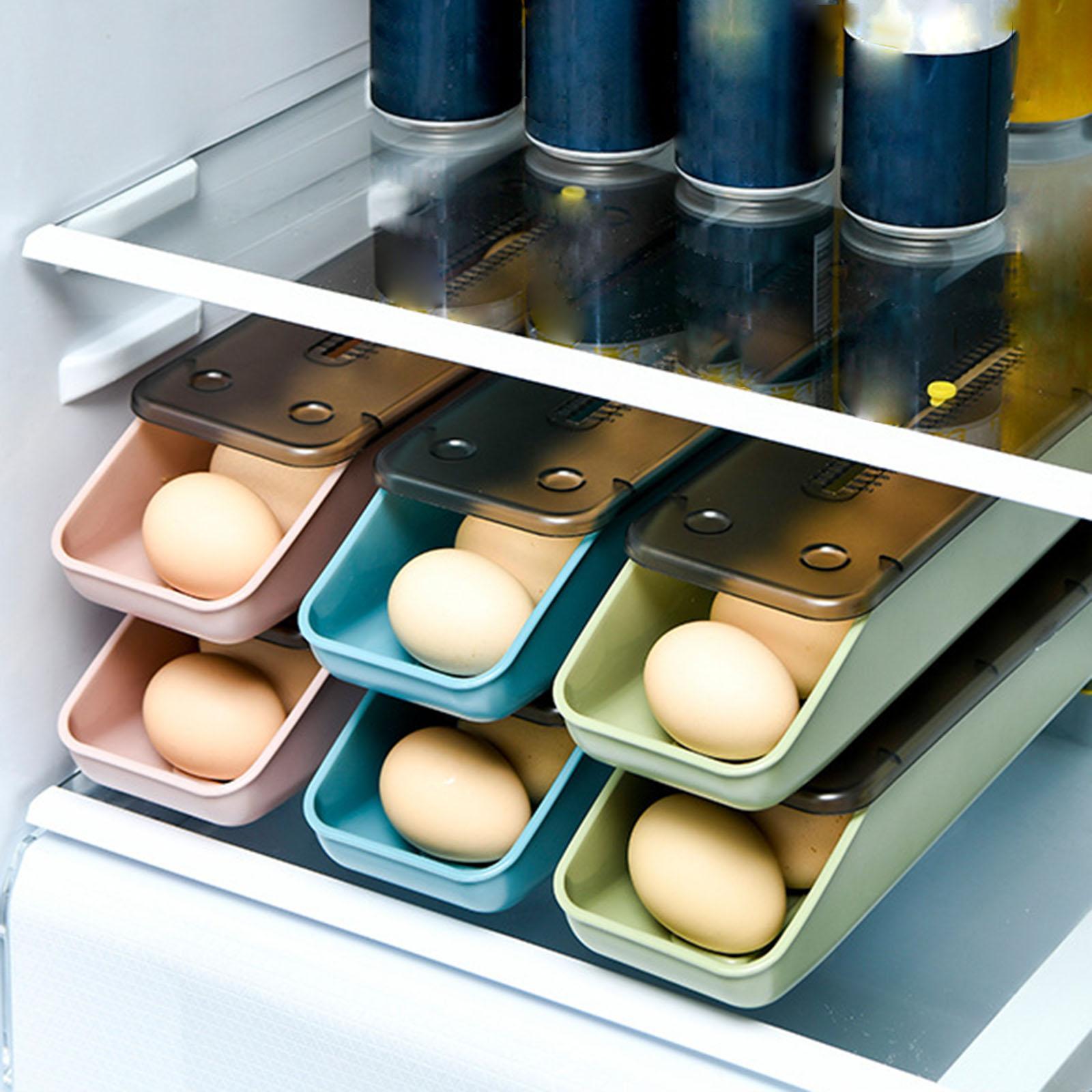 Smart Stackable Egg Container Fridge Organizer for Household Egg Trays
