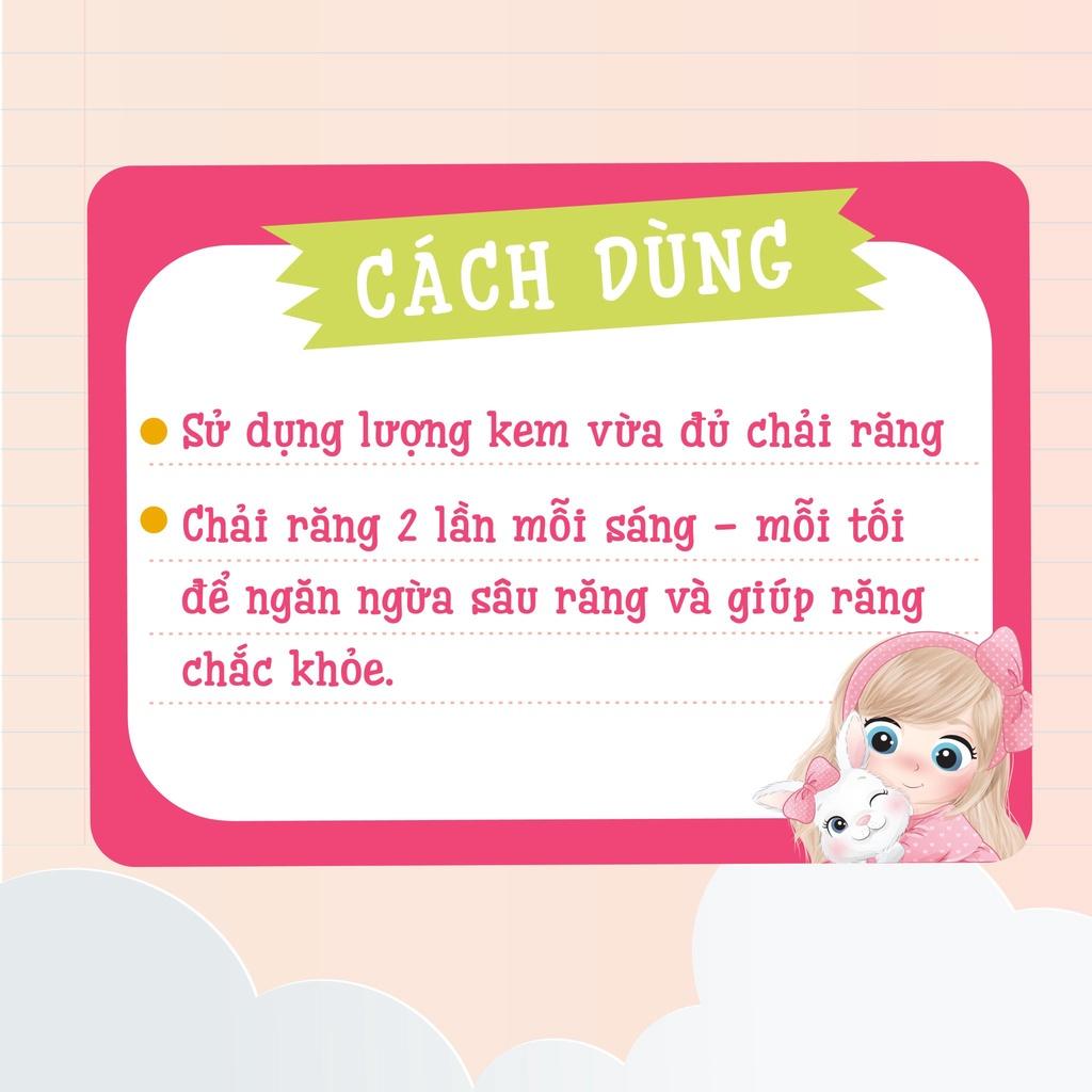 Kem đánh răng thảo dược Ích Nhi Nam Dược hương dưa gang tuýp 50g cho bé dưới 6 tuổi,có thể nuốt được