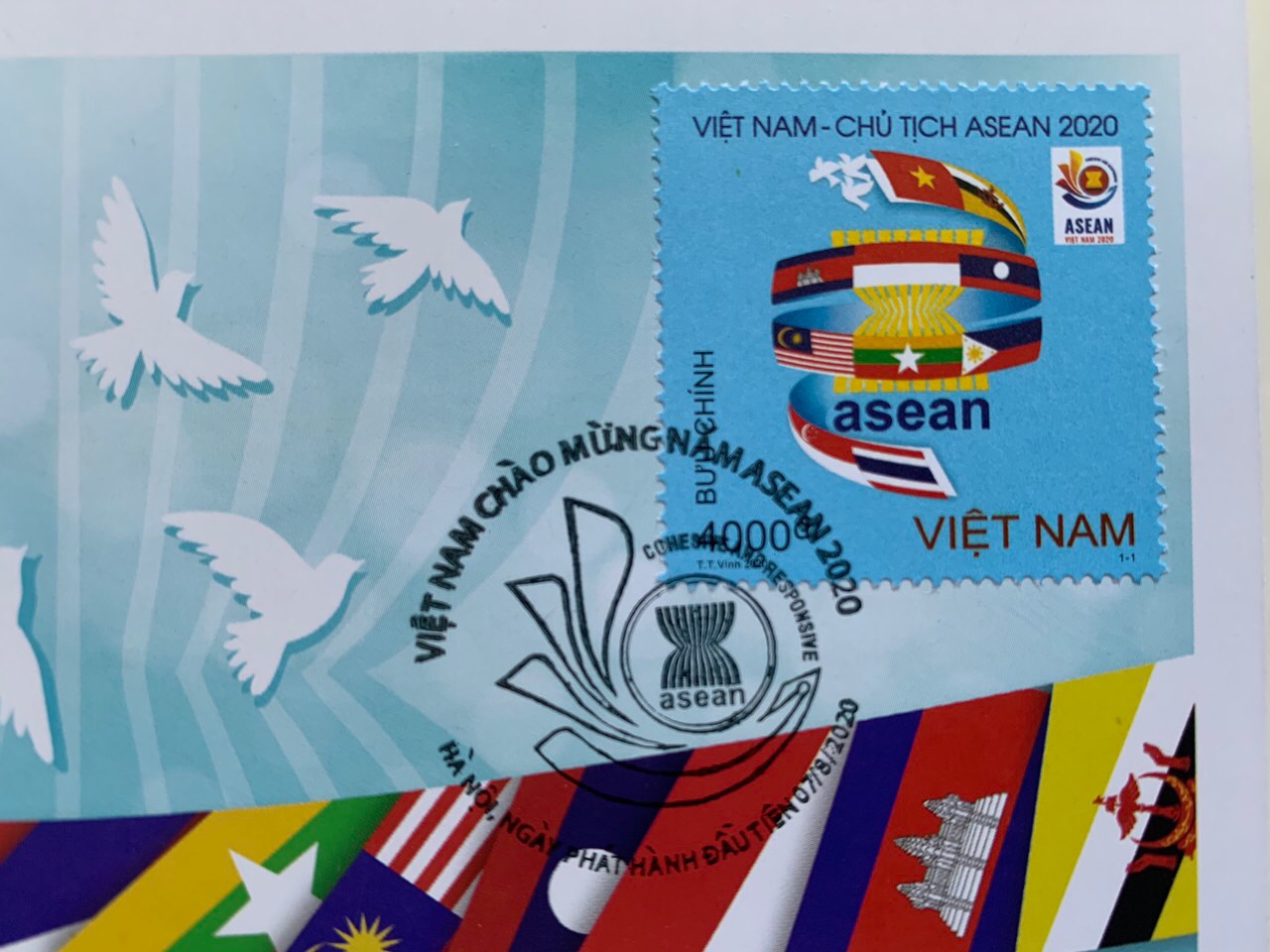 MC card Việt Nam Chào mừng Asean 2020.