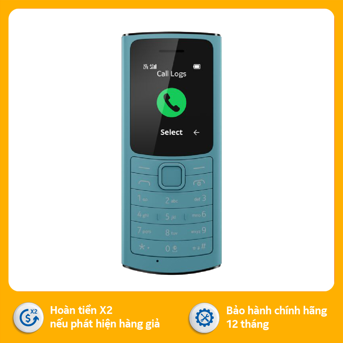 Điện thoại Nokia 110 4G - Hàng chính hãng