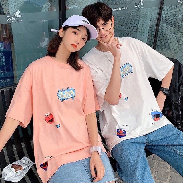 Áo thun tay lỡ form rộng unisex Be Yourself - Kaws Ulzzang