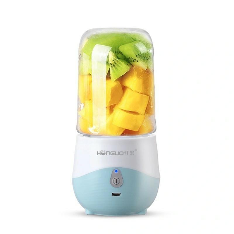Máy xay sinh tố cầm tay mini sạc pin 300ml Honguo, máy xay bỏ túi mang đi làm đi du lịch cực tiện lợi