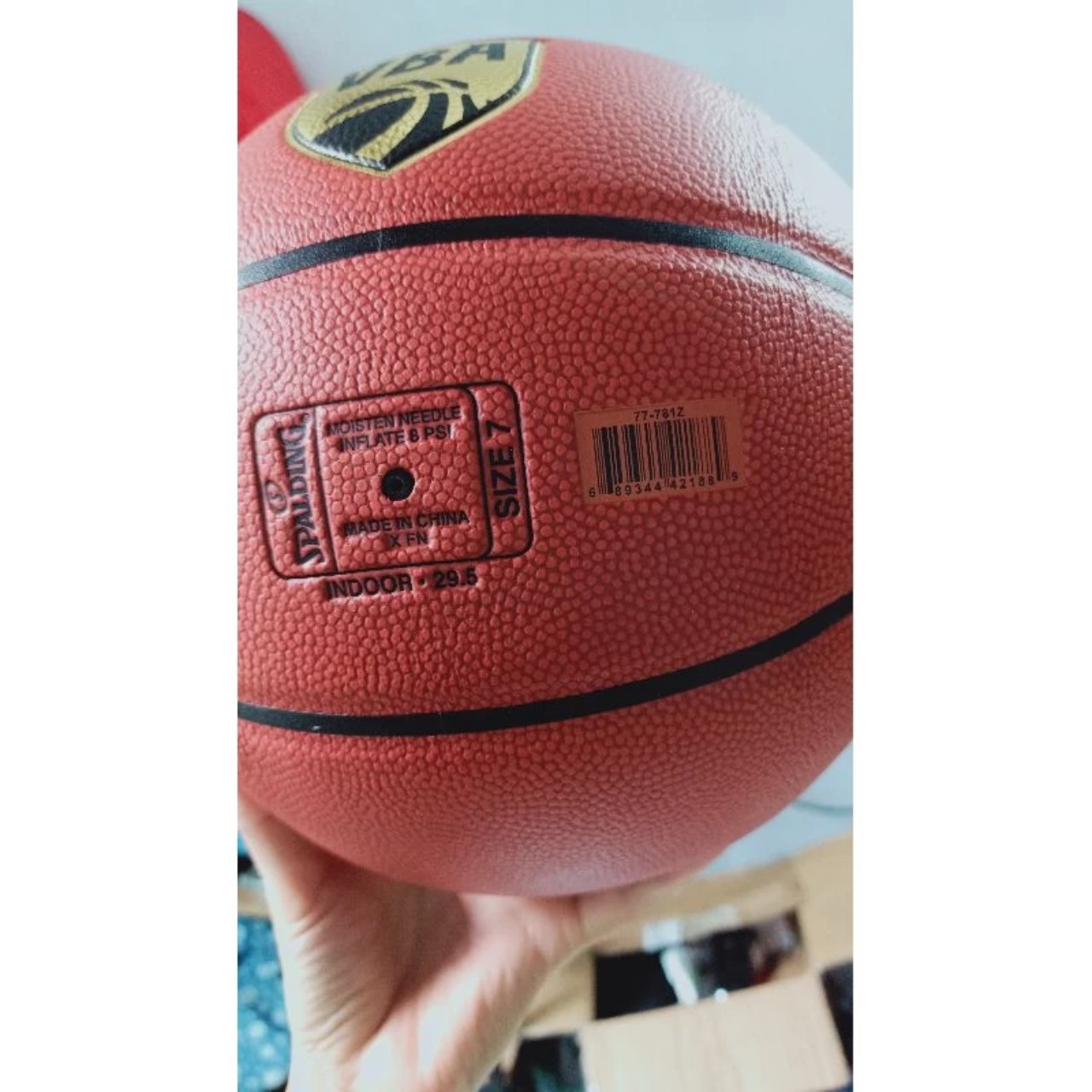 Quả bóng rổ Da Spalding VBA Official Game Ball chuyên Indoor size 7- Bóng rổ thi đấu chuyên nghiệp