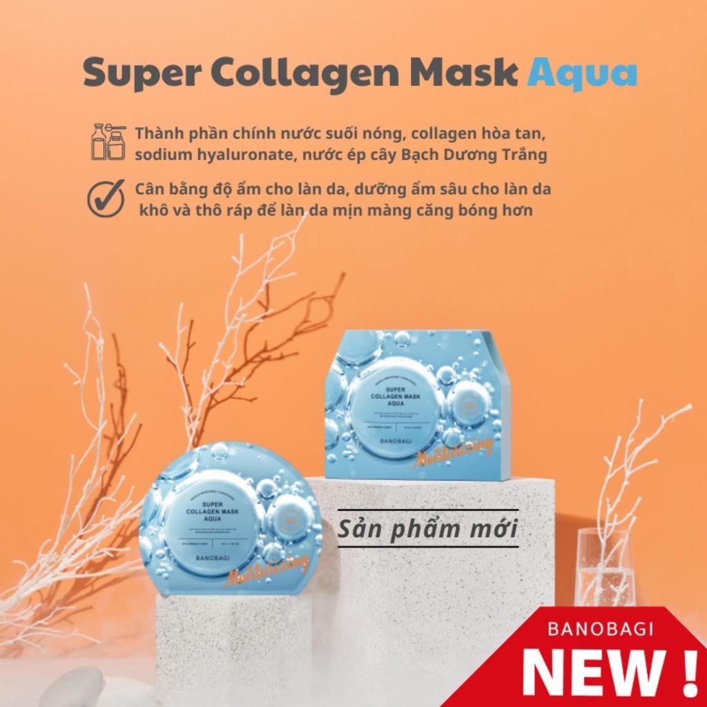 Combo 5 Mặt Nạ Giấy Banobagi Super Collagen Mask Aqua 30ml/Miếng