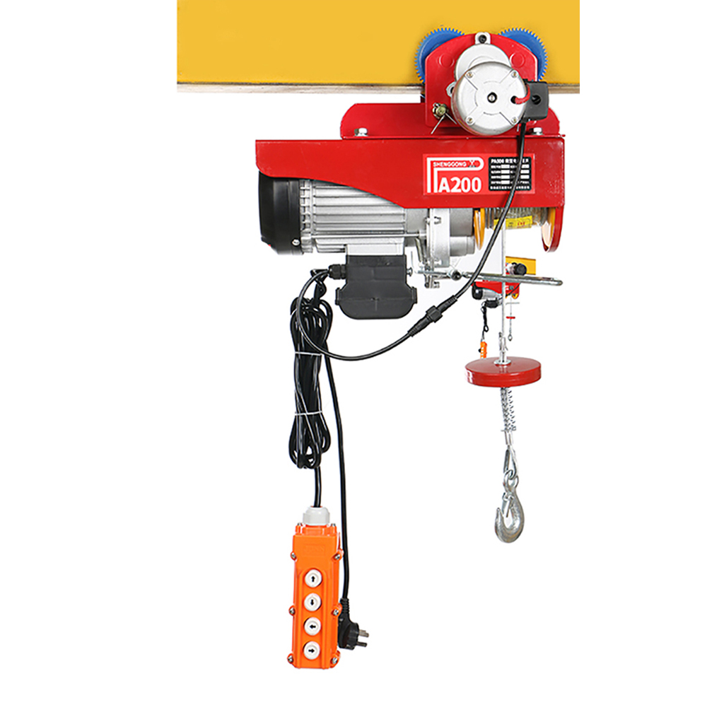 Bộ Tời Điện PA200 Kèm Rùa Điện Giúp Di Chuyển Tời Điện Dễ Dàng, Nâng Kéo Hàng Hóa Linh Hoạt - Hàng Chính Hãng