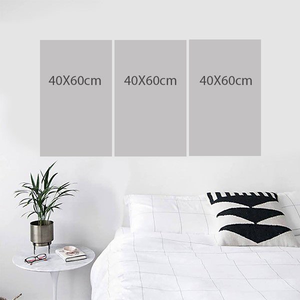 Bộ 3 Tranh Trang Trí "Khổng Tước Vàng" - W265