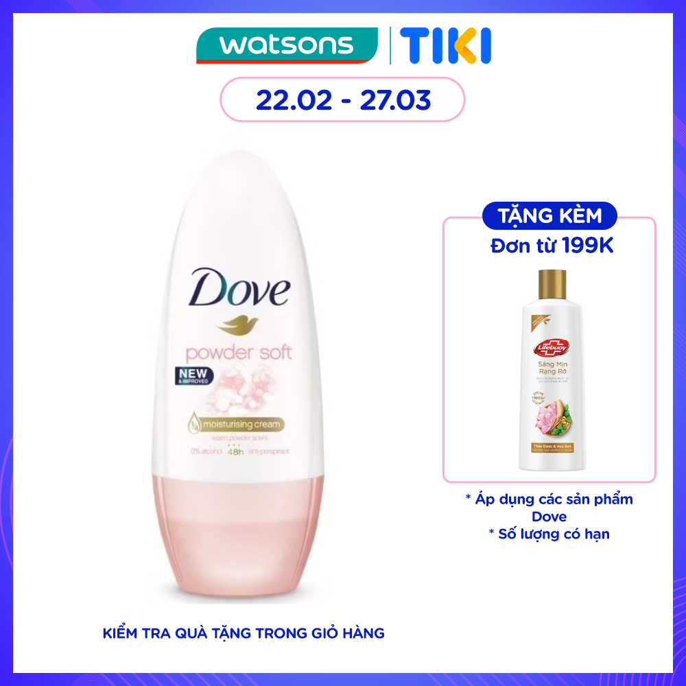 Lăn Khử Mùi Dove Power Soft Hương Phấn 40ml