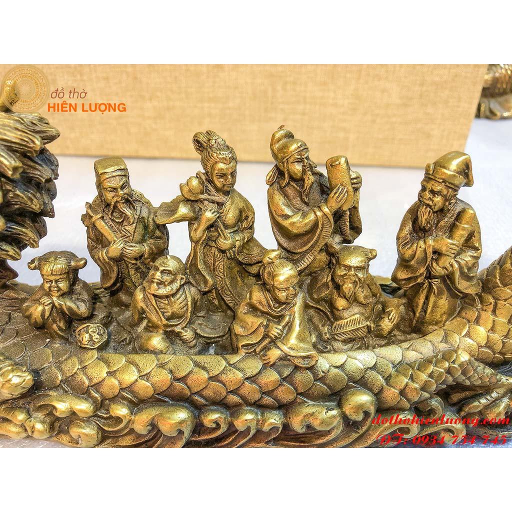 Thuyền Rồng Bát Tiên Bằng Đồng