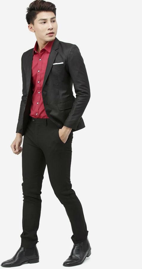 Áo Vest Nam 2 Nút Cài Titishop AVN112 - Đen (Size