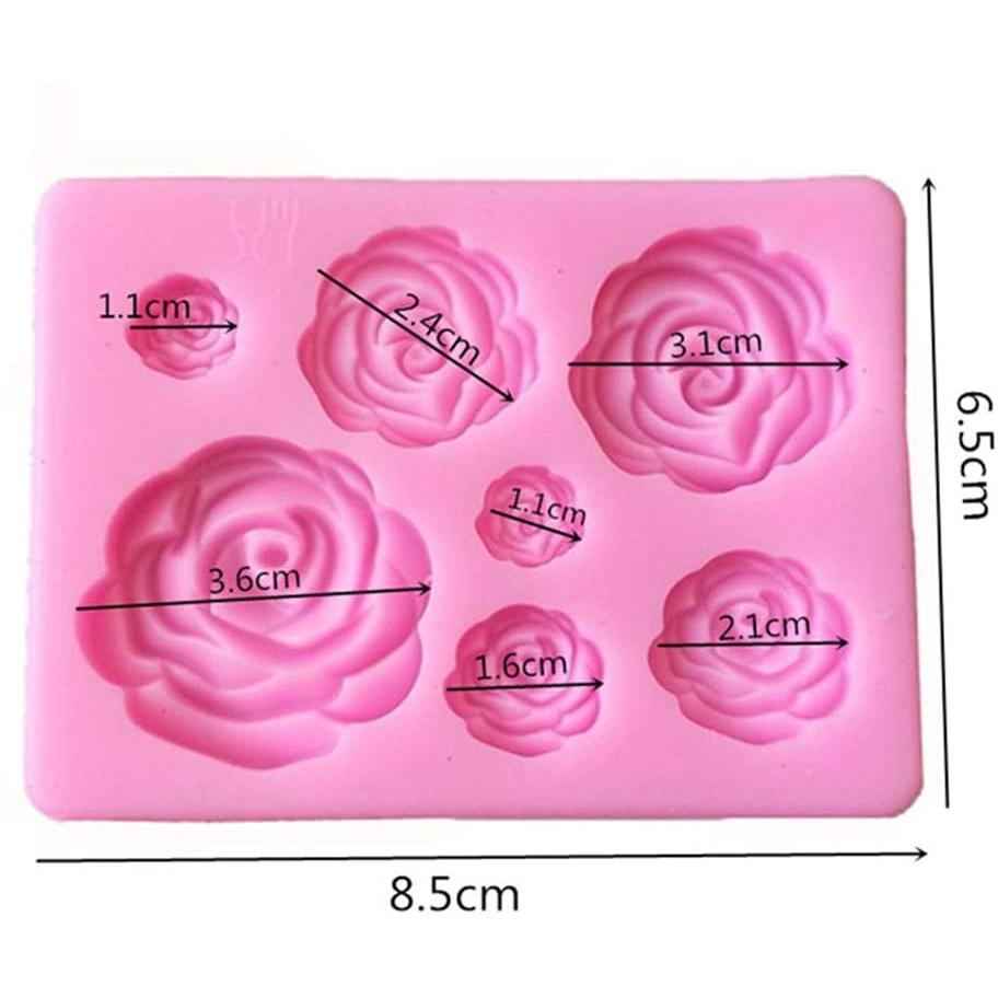 Khuôn làm bánh ANAEAT bằng silicon 3D an toàn tiện dụng cho nhà bếp 6.5 x 8.5cm