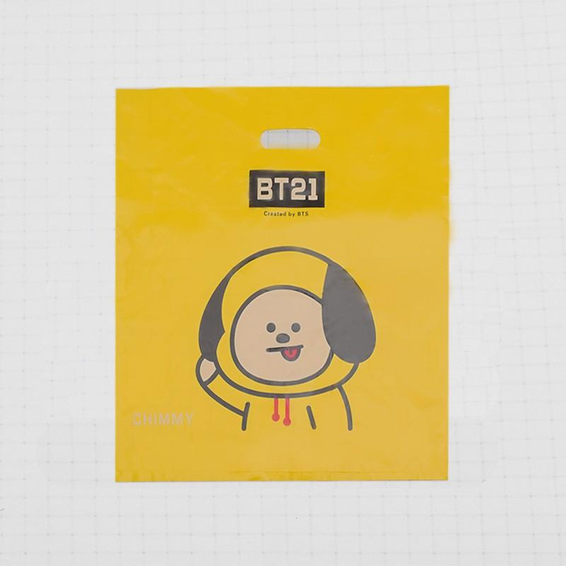 Túi Nilon in hình BT21 BTS cỡ lớn 42X46cm