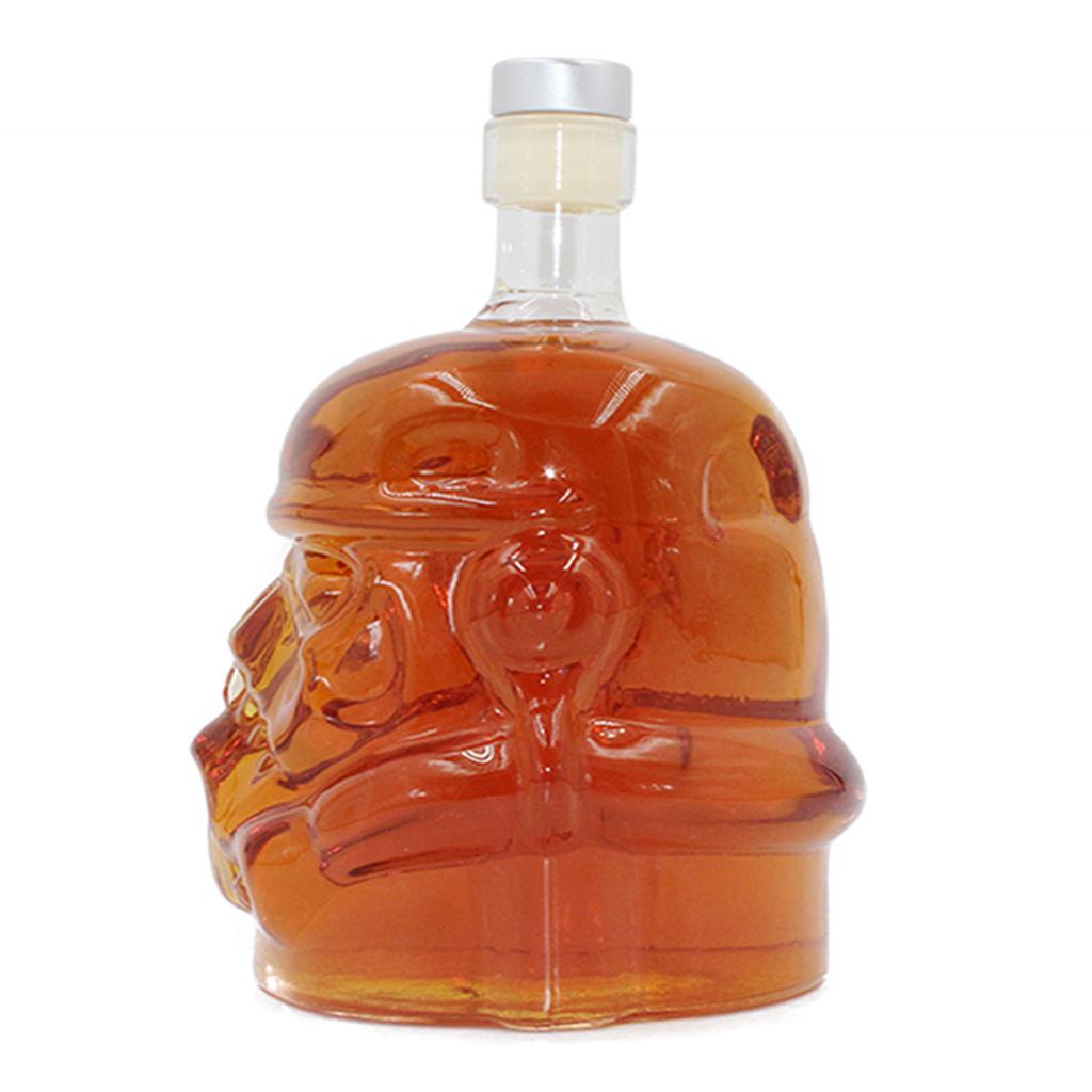 650ml Transparent Glass Decanter Wine Whisky Liquor Alcohol Glass Bottle Set