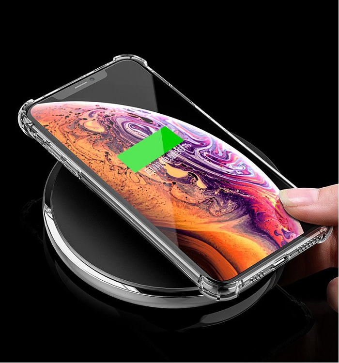 Ốp lưng silicon dẻo trong suốt chống sốc dành cho iPhone X