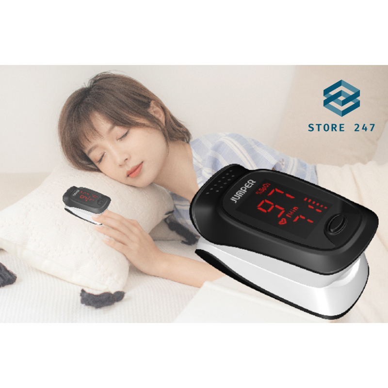 Máy đo nồng độ oxy máu SPO2 và nhịp tim, chỉ số PI Jumper JPD-500D