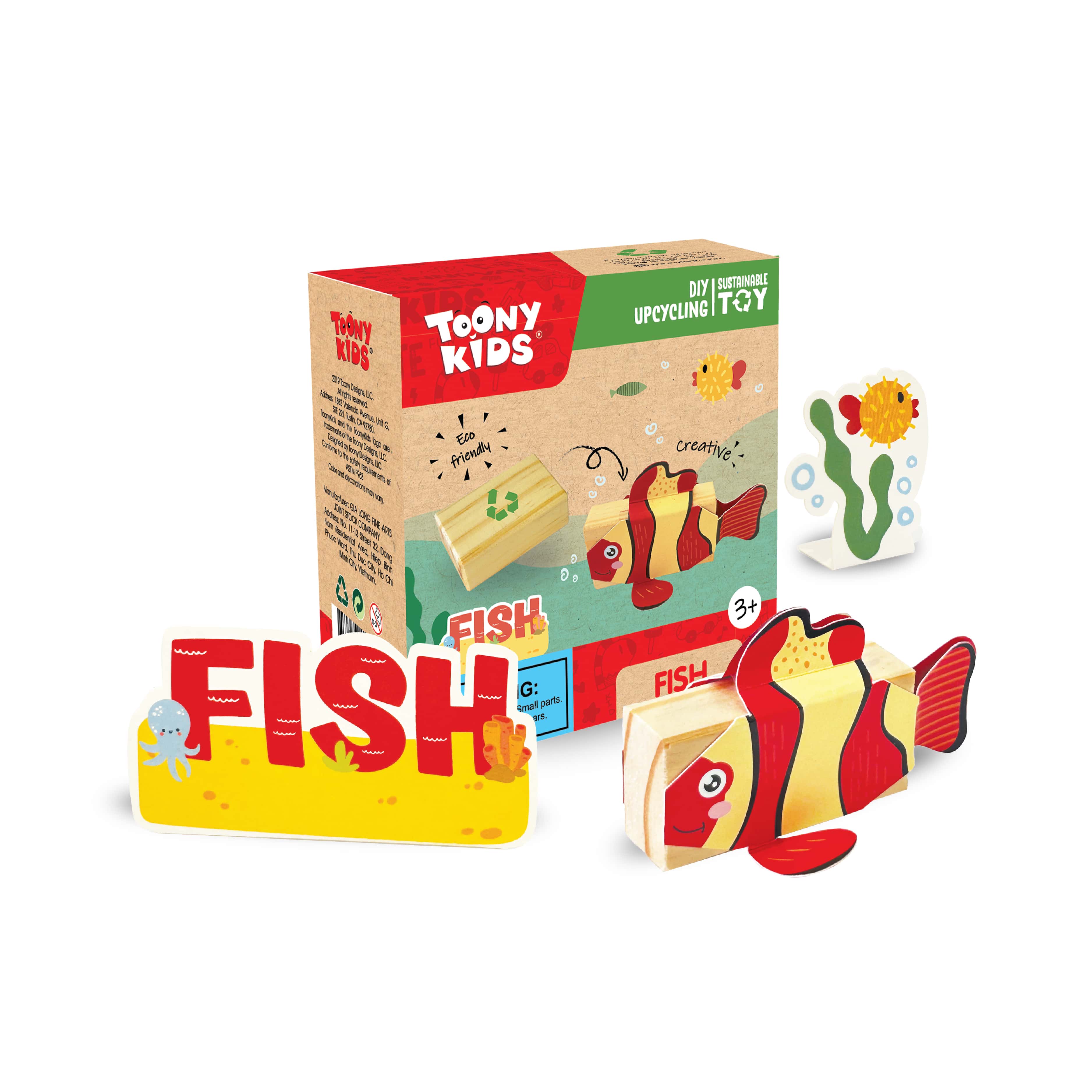 Combo 6 Bộ Đồ Chơi DIY TOONYKIDS Phiêu Lưu Đại Dương Sea Animals Cho Bé TN00124-001 [Tặng Kèm Sticker