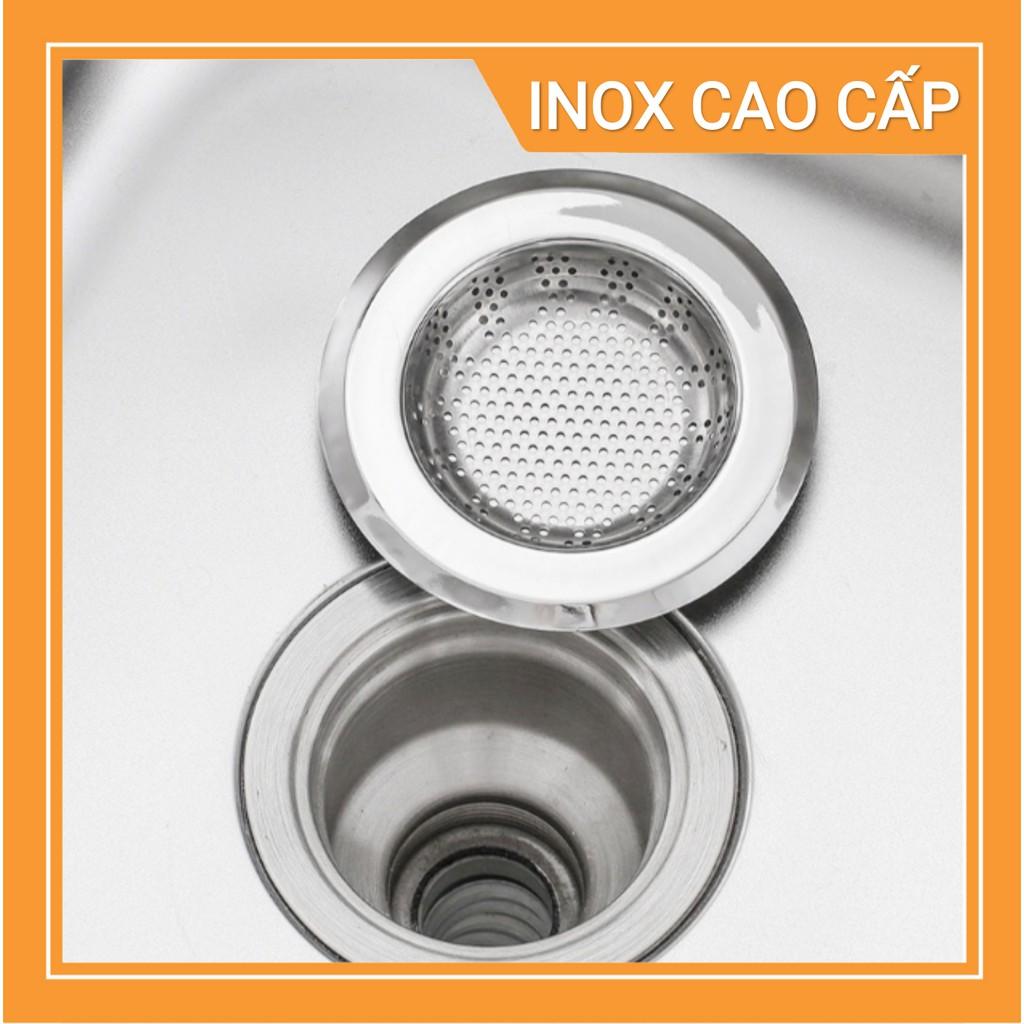 Lọc rác inox bồn rửa chén, chặn rác inox 304 dày dặn không rỉ