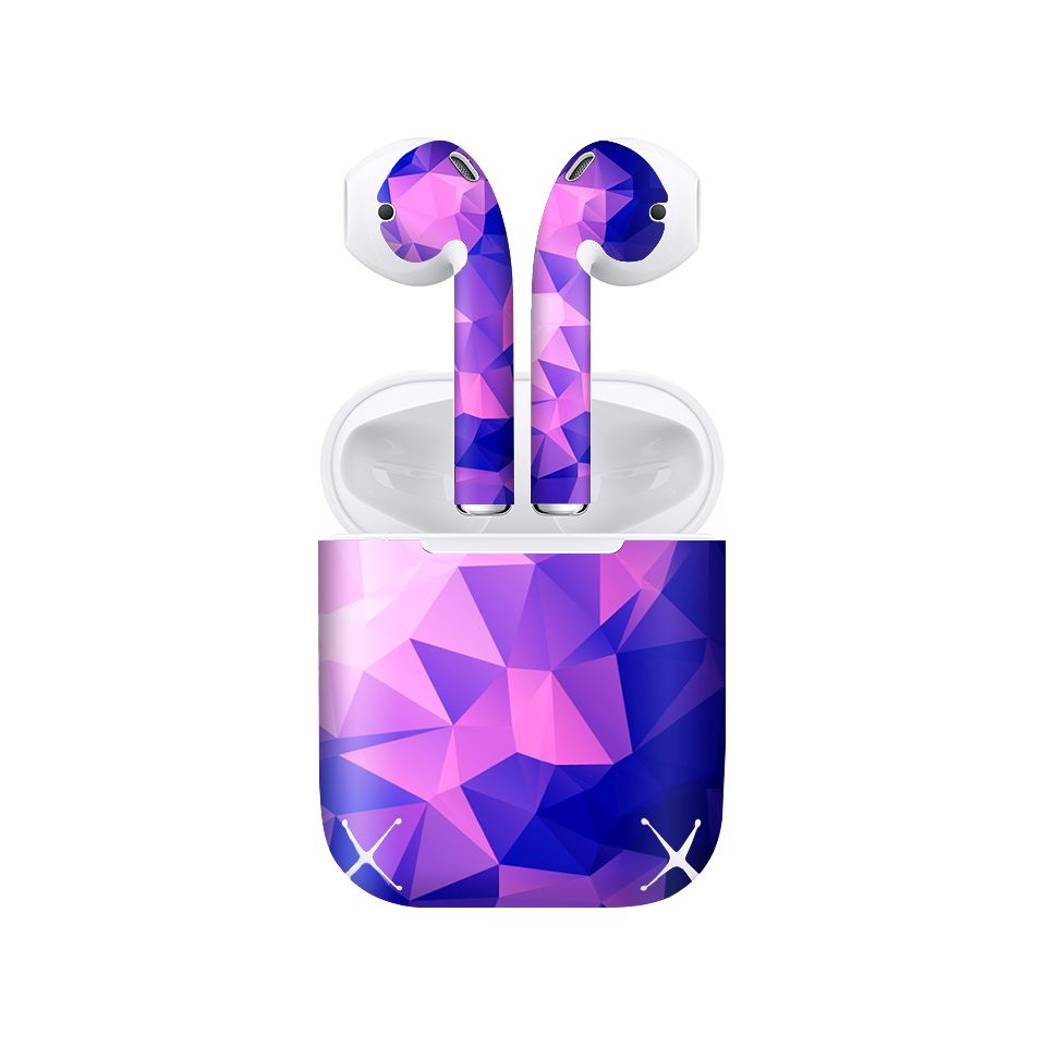 Miếng dán skin chống bẩn cho tai nghe AirPods in hình Vân kim cương - BG0040