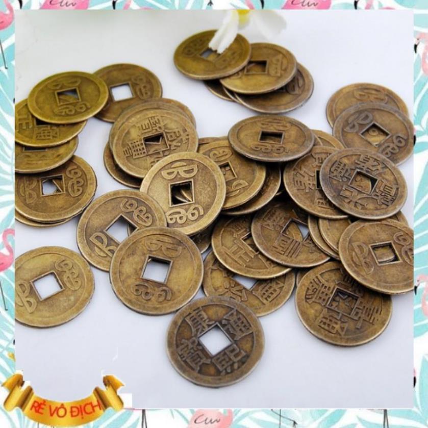 Tiền Xu ️️ Bộ 10 Đồng Xu Ngũ Đế Phong Thủy Cầu Tài Lộc-1 (đồng) 206229 ️Evoucher️