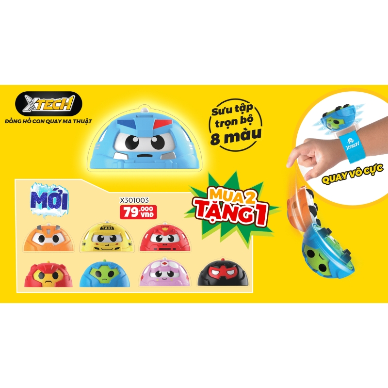 Đồ Chơi XTECH Đồng Hồ Con Quay Ma Thuật Xanh Dương Trắng X301003/BLU-WH