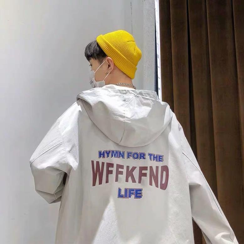 Áo khoác dù unisex form rộng WEEKEND nam nữ phong cách thời trang kim gia