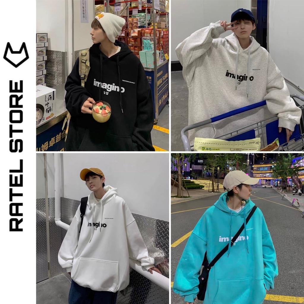 Áo Hoodie Nỉ Bông Nam Nữ IMAGINO Unisex Form Rộng
