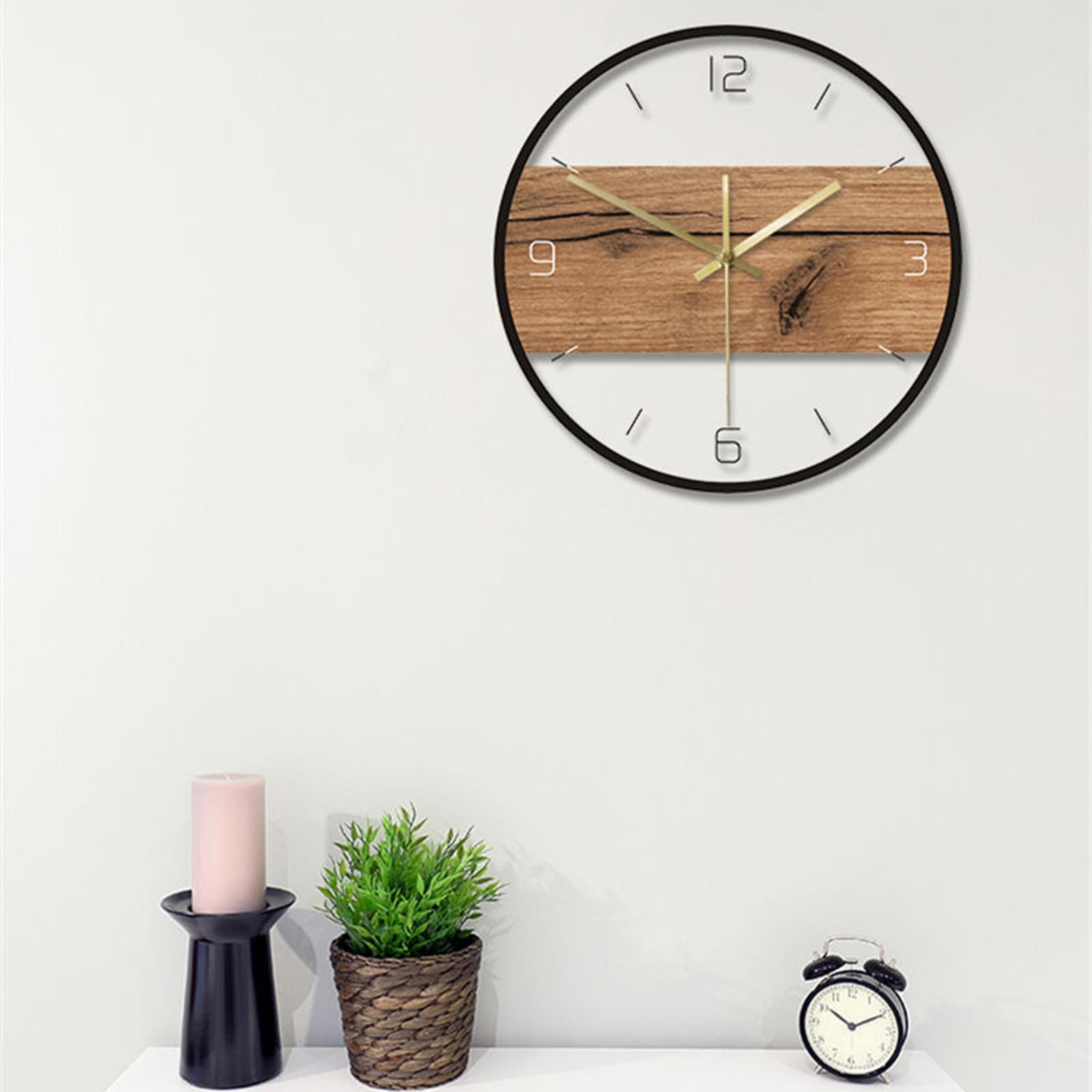 Wall Clock 14 inch Silent Non Ticking Decorative for Home Living Room Decor