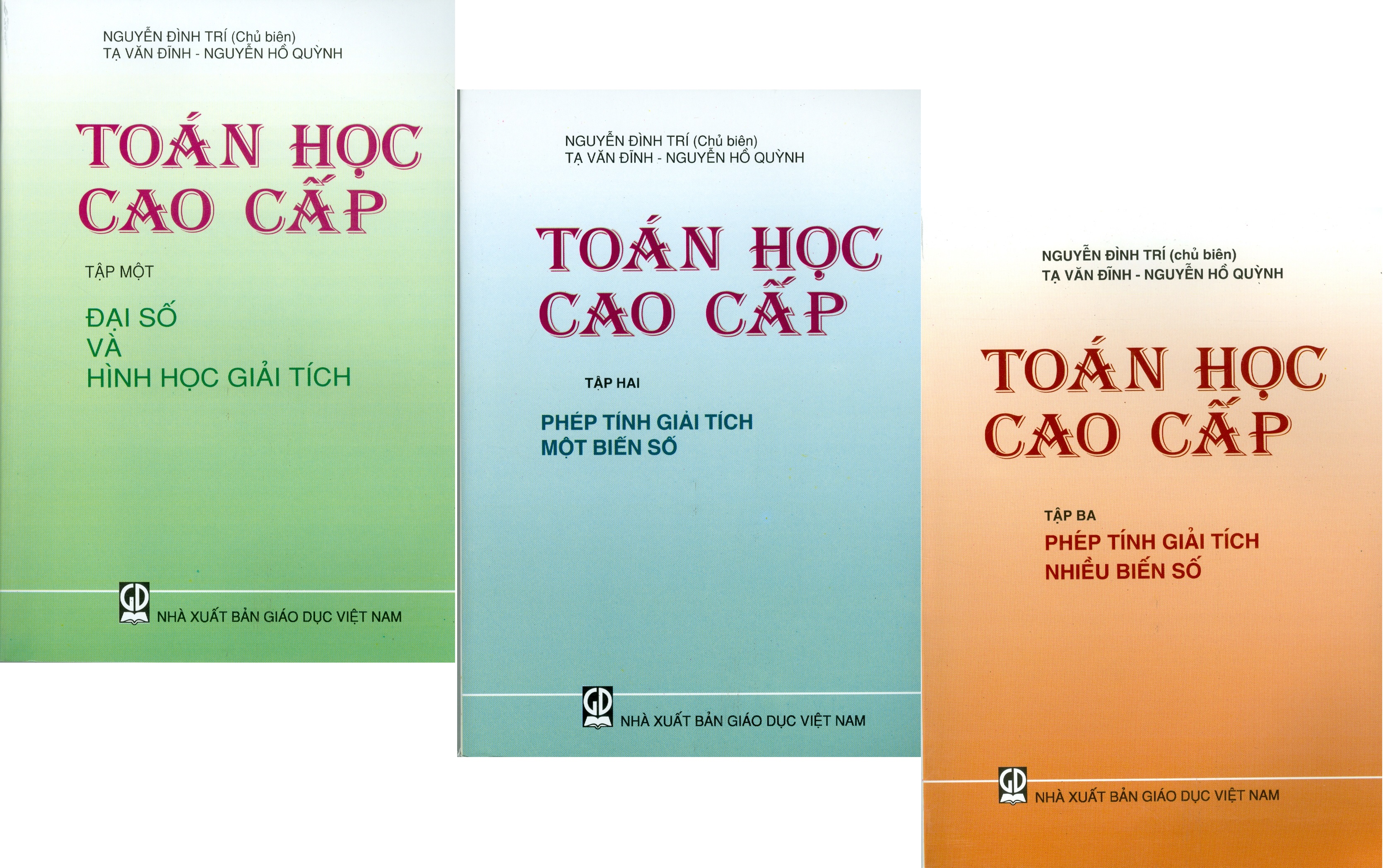 Combo 3 Cuốn: Toán Học Cao Cấp: Tập 1 - Đại Số Và Hình Học Giải Tích + Tập 2 - Phép Tính Giải Tích Một Biến Số + Tập 3 - Phép Tính Giải Tích Nhiều Biến Số (Giáo trình dùng cho các trường Đại học Kỹ thuật) - Tái bản năm 2021