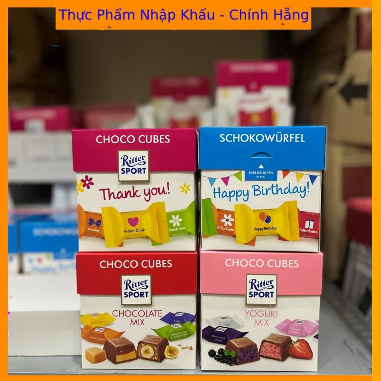 Kẹo Socola Viên Hỗn hợp Ritter Sport Choco Cubes 176g